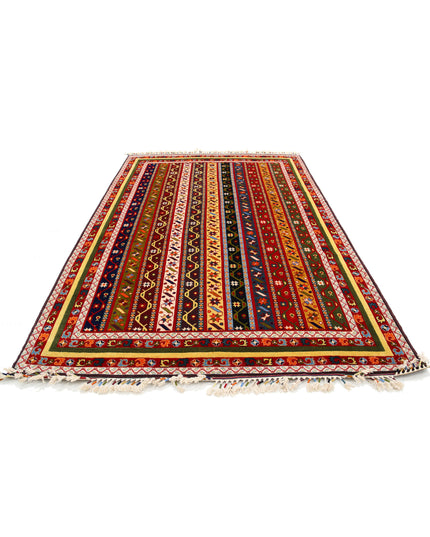 Shaal 6' 7" X 10' 0" Hand Knotted Wool Rug 6' 7" X 10' 0" (201 X 305) / Multi / Wool