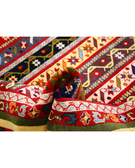 Shaal 6' 7" X 10' 0" Hand Knotted Wool Rug 6' 7" X 10' 0" (201 X 305) / Multi / Wool