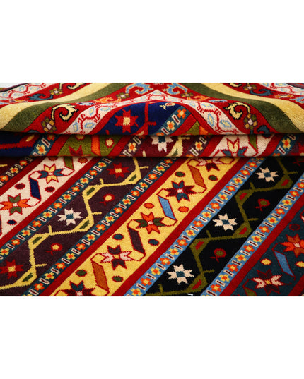 Shaal 6' 7" X 10' 0" Hand Knotted Wool Rug 6' 7" X 10' 0" (201 X 305) / Multi / Wool