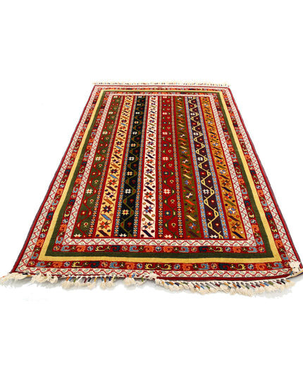 Shaal 5' 0" X 7' 9" Hand Knotted Wool Rug 5' 0" X 7' 9" (152 X 236) / Multi / Wool