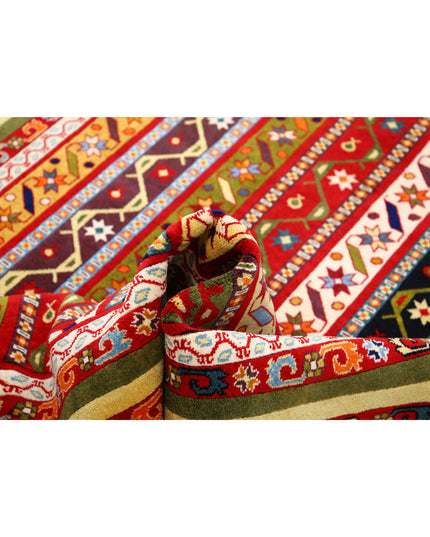 Shaal 5' 0" X 7' 9" Hand Knotted Wool Rug 5' 0" X 7' 9" (152 X 236) / Multi / Wool