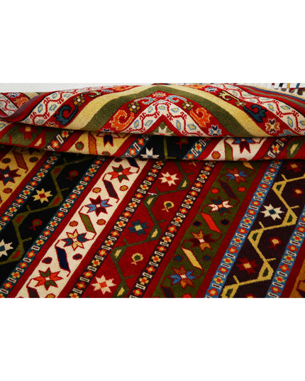 Shaal 5' 0" X 7' 9" Hand Knotted Wool Rug 5' 0" X 7' 9" (152 X 236) / Multi / Wool