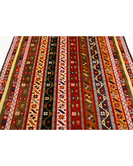 Shaal 5' 1" X 7' 5" Hand Knotted Wool Rug 5' 1" X 7' 5" (155 X 226) / Multi / Wool