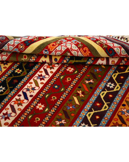 Shaal 5' 1" X 7' 5" Hand Knotted Wool Rug 5' 1" X 7' 5" (155 X 226) / Multi / Wool