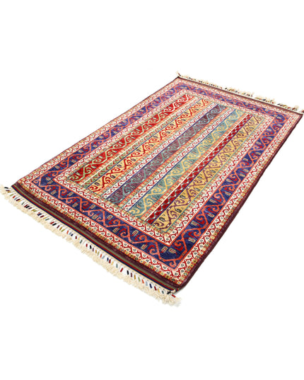 Shaal 4' 2" X 6' 6" Hand Knotted Wool Rug 4' 2" X 6' 6" (127 X 198) / Multi / Wool