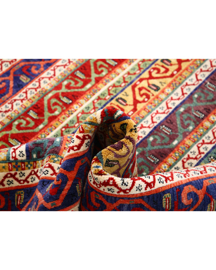 Shaal 4' 2" X 6' 6" Hand Knotted Wool Rug 4' 2" X 6' 6" (127 X 198) / Multi / Wool