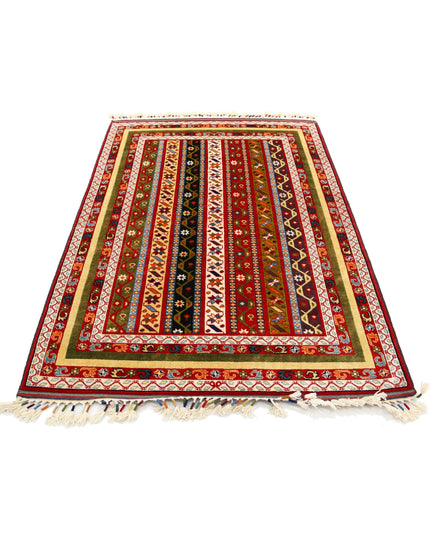 Shaal 4' 3" X 6' 4" Hand Knotted Wool Rug 4' 3" X 6' 4" (130 X 193) / Multi / Wool