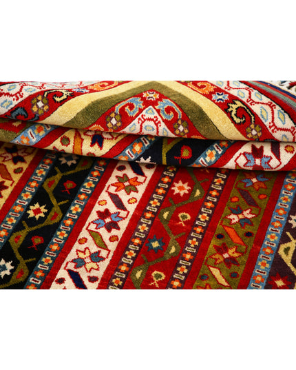 Shaal 4' 3" X 6' 4" Hand Knotted Wool Rug 4' 3" X 6' 4" (130 X 193) / Multi / Wool