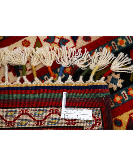 Shaal 4' 3" X 6' 4" Hand Knotted Wool Rug 4' 3" X 6' 4" (130 X 193) / Multi / Wool