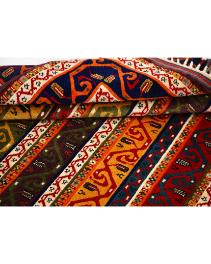 Shaal 4' 5" X 6' 3" Hand Knotted Wool Rug 4' 5" X 6' 3" (135 X 191) / Multi / Wool