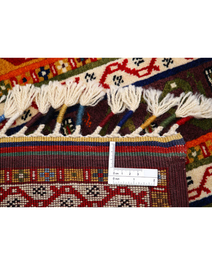 Shaal 4' 5" X 6' 3" Hand Knotted Wool Rug 4' 5" X 6' 3" (135 X 191) / Multi / Wool