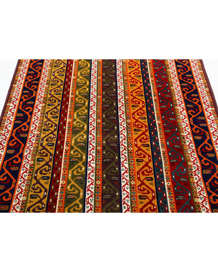 Shaal 4' 6" X 6' 4" Hand Knotted Wool Rug 4' 6" X 6' 4" (137 X 193) / Multi / Wool