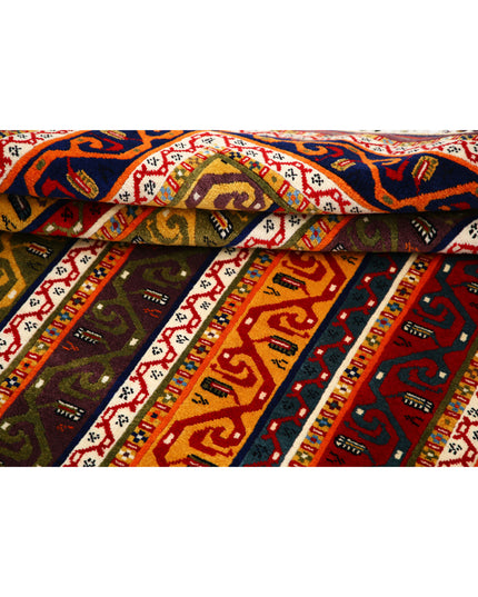 Shaal 4' 6" X 6' 4" Hand Knotted Wool Rug 4' 6" X 6' 4" (137 X 193) / Multi / Wool