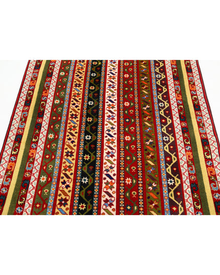 Shaal 4' 5" X 6' 2" Hand Knotted Wool Rug 4' 5" X 6' 2" (135 X 188) / Multi / Wool