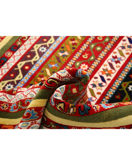 Shaal 4' 5" X 6' 2" Hand Knotted Wool Rug 4' 5" X 6' 2" (135 X 188) / Multi / Wool