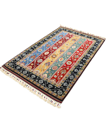 Shaal 4' 1" X 6' 6" Hand Knotted Wool Rug 4' 1" X 6' 6" (124 X 198) / Multi / Wool