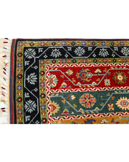 Shaal 4' 1" X 6' 6" Hand Knotted Wool Rug 4' 1" X 6' 6" (124 X 198) / Multi / Wool