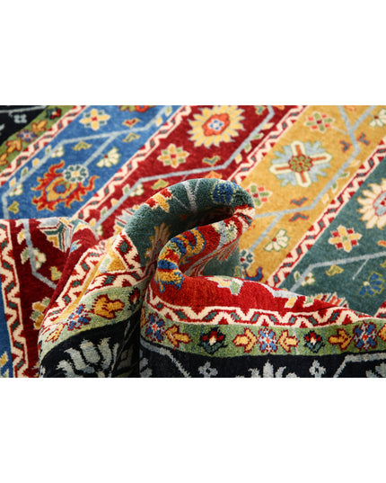 Shaal 4' 1" X 6' 6" Hand Knotted Wool Rug 4' 1" X 6' 6" (124 X 198) / Multi / Wool