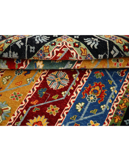 Shaal 4' 1" X 6' 6" Hand Knotted Wool Rug 4' 1" X 6' 6" (124 X 198) / Multi / Wool