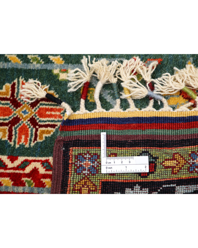 Shaal 4' 1" X 6' 6" Hand Knotted Wool Rug 4' 1" X 6' 6" (124 X 198) / Multi / Wool