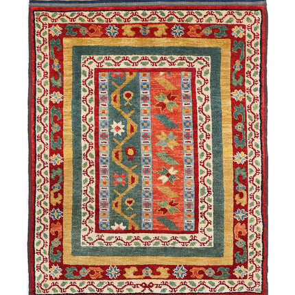 Shaal 2' 1" X 2' 8" Hand Knotted Wool Rug 2' 1" X 2' 8" (63 X 81) / Multi / Wool