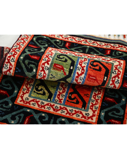 Shaal 2' 1" X 3' 1" Hand Knotted Wool Rug 2' 1" X 3' 1" (63 X 94) / Multi / Wool