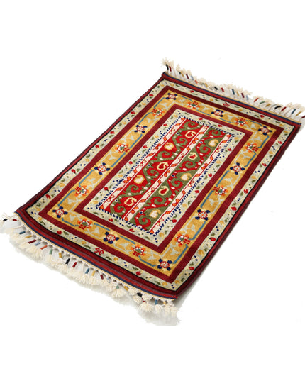 Shaal 2' 1" X 3' 2" Hand Knotted Wool Rug 2' 1" X 3' 2" (63 X 97) / Multi / Wool