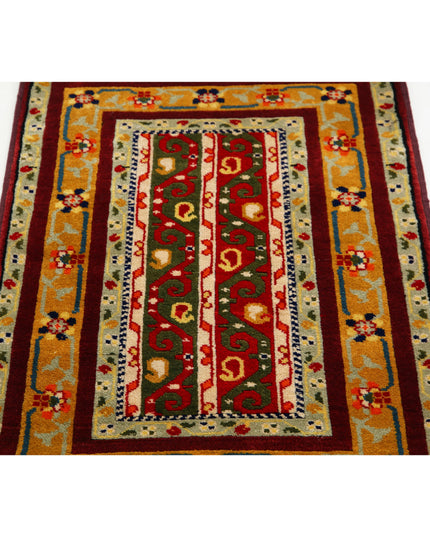 Shaal 2' 1" X 3' 2" Hand Knotted Wool Rug 2' 1" X 3' 2" (63 X 97) / Multi / Wool