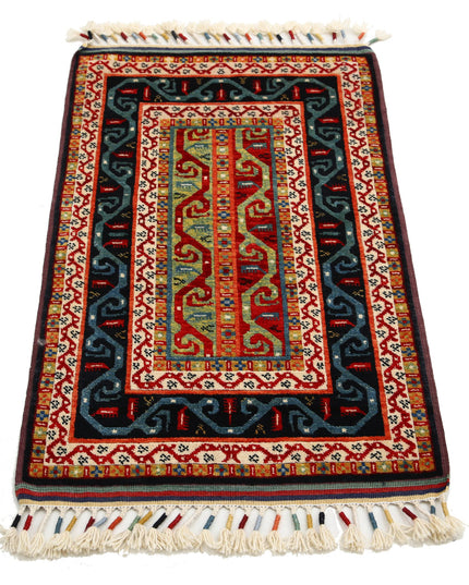 Shaal 2' 0" X 3' 4" Hand Knotted Wool Rug 2' 0" X 3' 4" (61 X 101) / Multi / Wool