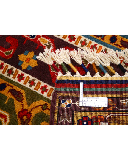 Shaal 3' 2" X 4' 1" Hand Knotted Wool Rug 3' 2" X 4' 1" (97 X 124) / Multi / Wool