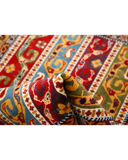 Shaal 3' 1" X 4' 2" Hand Knotted Wool Rug 3' 1" X 4' 2" (94 X 127) / Multi / Wool