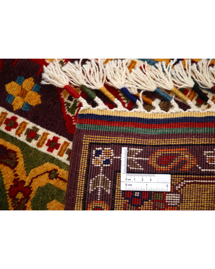 Shaal 3' 1" X 4' 2" Hand Knotted Wool Rug 3' 1" X 4' 2" (94 X 127) / Multi / Wool