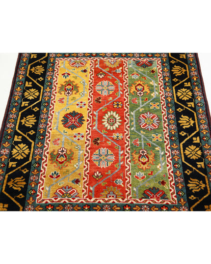 Shaal 3' 2" X 4' 3" Hand Knotted Wool Rug 3' 2" X 4' 3" (97 X 130) / Multi / Wool