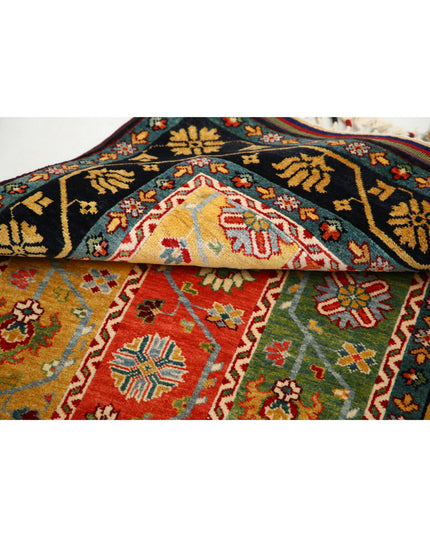 Shaal 3' 2" X 4' 3" Hand Knotted Wool Rug 3' 2" X 4' 3" (97 X 130) / Multi / Wool