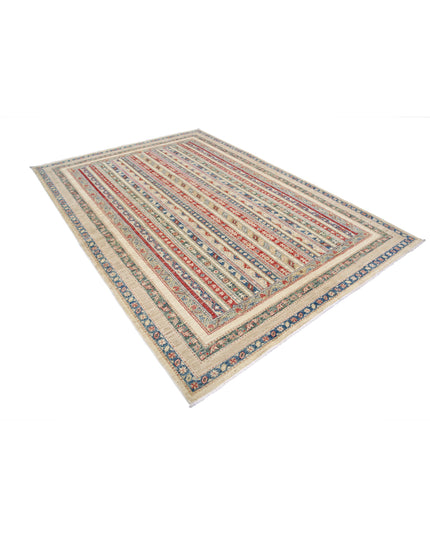 Shaal 6' 9" X 9' 7" Hand Knotted Wool Rug 6' 9" X 9' 7" (206 X 292) / Multi / Wool