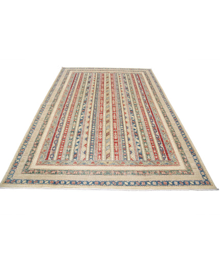Shaal 6' 9" X 9' 7" Hand Knotted Wool Rug 6' 9" X 9' 7" (206 X 292) / Multi / Wool