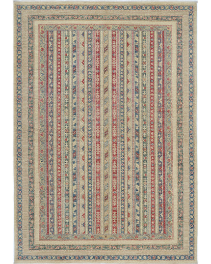 Shaal 6' 9" X 9' 7" Hand Knotted Wool Rug 6' 9" X 9' 7" (206 X 292) / Multi / Wool