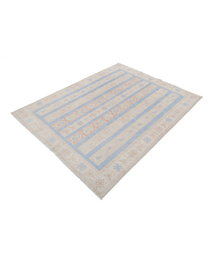 Shaal 4' 9" X 6' 0" Hand Knotted Wool Rug 4' 9" X 6' 0" (145 X 183) / Multi / Wool