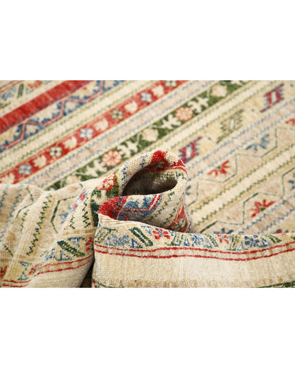 Shaal 4' 10" X 6' 6" Hand Knotted Wool Rug 4' 10" X 6' 6" (147 X 198) / Ivory / Wool