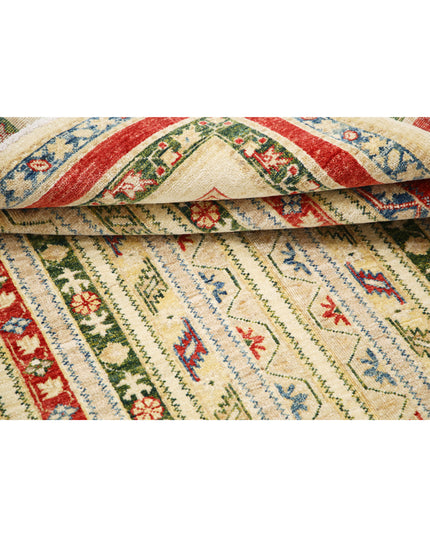 Shaal 4' 10" X 6' 6" Hand Knotted Wool Rug 4' 10" X 6' 6" (147 X 198) / Ivory / Wool