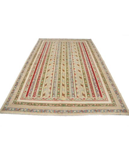Shaal 6' 9" X 9' 9" Hand Knotted Wool Rug 6' 9" X 9' 9" (206 X 297) / Multi / Wool
