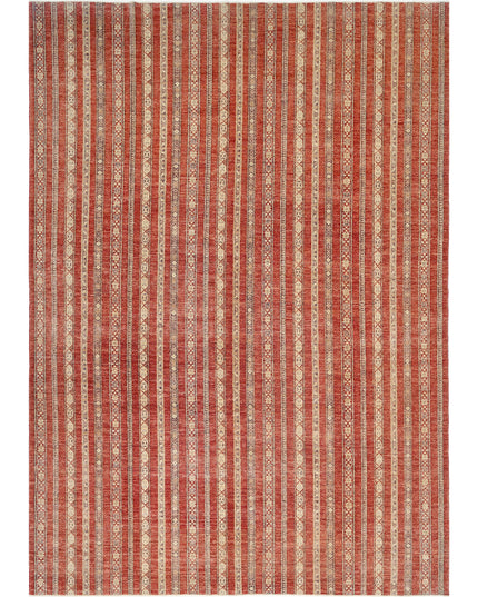 Shaal 9' 10" X 13' 7" Hand Knotted Wool Rug 9' 10" X 13' 7" (300 X 414) / Red / Wool