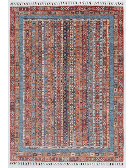 Shaal 4' 9" X 6' 8" Hand Knotted Wool Rug 4' 9" X 6' 8" (145 X 203) / Multi / Wool