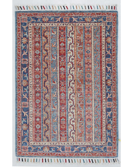 Shaal 2' 8" X 3' 10" Hand Knotted Wool Rug 2' 8" X 3' 10" (81 X 117) / Multi / Wool