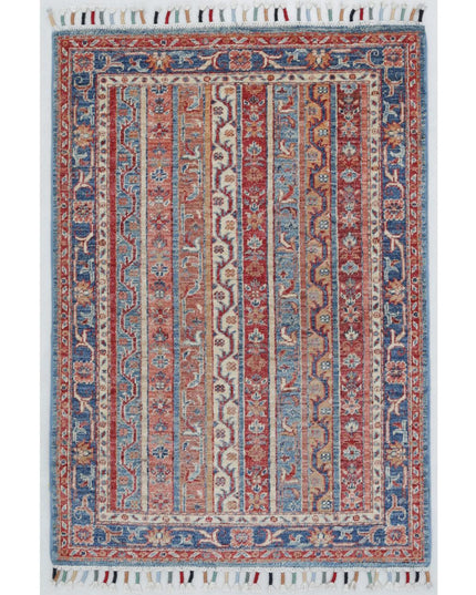 Shaal 2' 8" X 3' 9" Hand Knotted Wool Rug 2' 8" X 3' 9" (81 X 114) / Multi / Wool