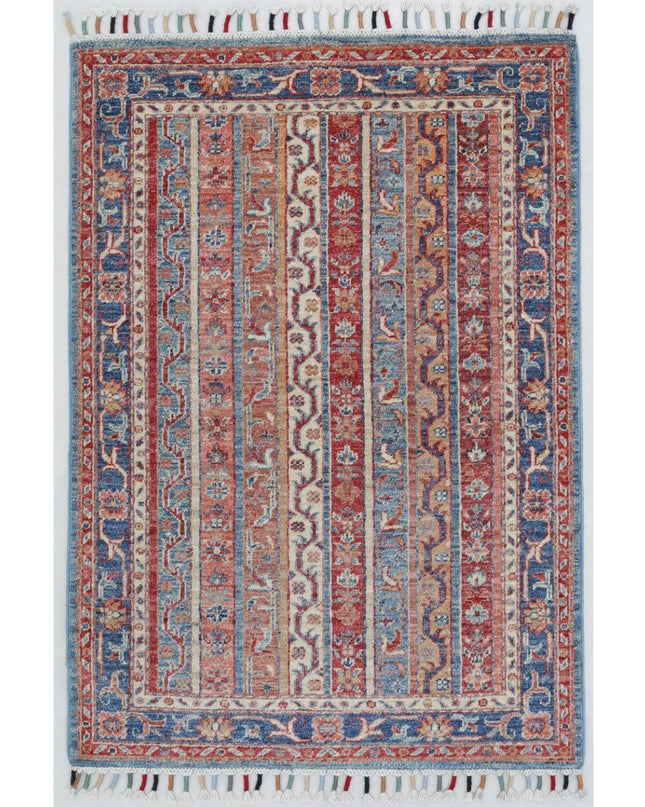 Shaal 2' 8" X 3' 9" Hand Knotted Wool Rug 2' 8" X 3' 9" (81 X 114) / Multi / Wool