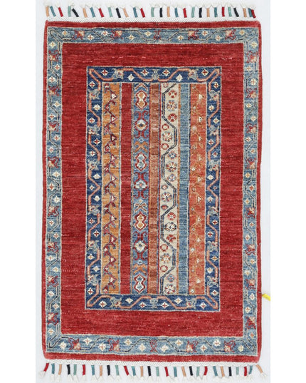 Shaal 1' 11" X 3' 0" Hand Knotted Wool Rug 1' 11" X 3' 0" (59 X 91) / Multi / Wool