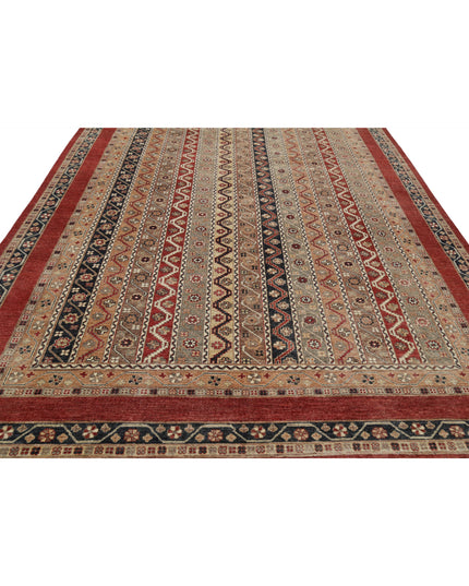Shaal 8' 11" X 11' 10" Hand Knotted Wool Rug 8' 11" X 11' 10" (272 X 361) / Red / Wool