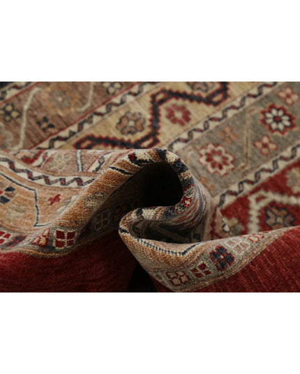 Shaal 8' 11" X 11' 10" Hand Knotted Wool Rug 8' 11" X 11' 10" (272 X 361) / Red / Wool