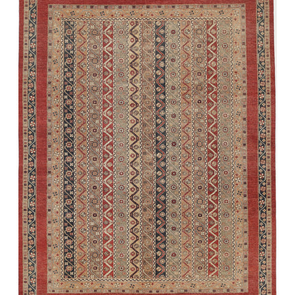 Shaal 8' 11" X 11' 10" Hand Knotted Wool Rug 8' 11" X 11' 10" (272 X 361) / Red / Wool
